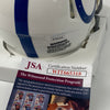 Autographed/Signed Jonathan Taylor Indianapolis Colts Mini Football Helmet JSA COA