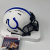 Autographed/Signed Jonathan Taylor Indianapolis Colts Lunar Eclipse Mini Football Helmet JSA COA