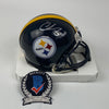 Autographed/Signed Chase Claypool Pittsburgh Steelers Mini Football Helmet Beckett BAS COA