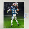 Autographed/Signed Rodney McLeod Jr. Philadelphia Eagles Super Bowl LII 52 Hit 16x20 Football Photo PSA/DNA COA
