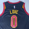 Autographed/Signed Kevin Love Cleveland Black Basketball Jersey Beckett BAS COA