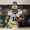 Autographed/Signed Marques Colston New Orleans Saints 16x20 Football Photo JSA COA