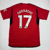 Autographed/Signed Alejandro Garnacho Manchester United Red Soccer Jersey Beckett BAS COA