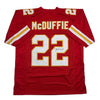 Autographed/Signed Trent McDuffie Kansas City Red Football Jersey JSA COA by Hall of Fame Sports Memorabilia