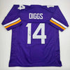 Autographed/Signed Stefon Diggs Minnesota Purple Football Jersey Beckett BAS COA by Hall of Fame Sports Memorabilia
