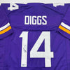Autographed/Signed Stefon Diggs Minnesota Purple Football Jersey Beckett BAS COA by Hall of Fame Sports Memorabilia