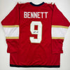 Autographed/Signed Sam Bennett Florida Red Hockey Jersey JSA COA