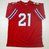 Autographed/Signed Jordan Poyer Buffalo Red Football Jersey JSA COA