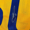 Autographed/Signed Stephen Steph Curry Golden State Yellow Basketball Jersey JSA COA