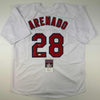 Autographed/Signed Nolan Arenado St. Louis White Baseball Jersey JSA COA