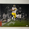 Autographed/Signed James Harrison Pittsburgh Steelers 16x20 Football Photo JSA COA #2