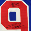 Autographed/Signed Adam Graves 94 Cup New York Blue Hockey Jersey Steiner COA