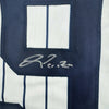 Framed Autographed/Signed Oswald Peraza 35x39 New York Pinstripe Baseball Jersey JSA COA by Hall of Fame Sports Memorabilia
