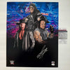 Autographed/Signed Mark William Calaway "The Undertaker" 16x20 WWE Wrestling Photo JSA COA