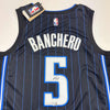 Autographed/Signed Paolo Banchero Orlando Black Magic Nike Jersey Fanatics COA
