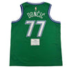 Autographed/Signed Luka Doncic Dallas Mavericks Green Authentic Basketball Jersey Fanatics COA
