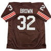 Autographed/Signed Jim Brown Cleveland Football Brown Jersey PSA COA