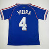 Autographed/Signed Patrick Vieira France French National Team Blue Soccer Jersey Beckett BAS COA