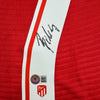Framed Autographed/Signed Joao Felix 35x39 Atletico Madrid Red Soccer Jersey Beckett BAS COA