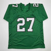 Autographed/Signed Quinyon Mitchell Philadelphia Kelly Green Football Jersey JSA COA by Hall of Fame Sports Memorabilia