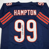 Autographed/Signed Dan Hampton Chicago Blue Football Jersey Beckett BAS COA by Hall of Fame Sports Memorabilia