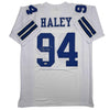 Autographed/Signed Charles Haley Dallas White Football Jersey JSA COA by Hall of Fame Sports Memorabilia