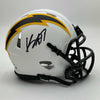 Autographed/Signed Keenan Allen Los Angeles LA Chargers Football Lunar Eclipse Alternate Mini Helmet Beckett BAS COA