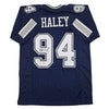 Autographed/Signed Charles Haley Dallas Blue Football Jersey JSA COA by Hall of Fame Sports Memorabilia