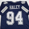 Autographed/Signed Charles Haley Dallas Blue Football Jersey JSA COA by Hall of Fame Sports Memorabilia