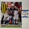 Autographed/Signed Wes Welker New England Patriots 8x10 Football Photo Beckett BAS COA