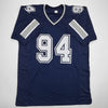 Autographed/Signed Charles Haley Dallas Blue Football Jersey JSA COA by Hall of Fame Sports Memorabilia