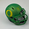 Autographed/Signed Kayvon Thibodeaux Oregon Ducks Football Mini Helmet Beckett BAS COA