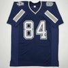 Autographed/Signed Jay Novacek Dallas Dark Blue Football Jersey Beckett BAS COA by Hall of Fame Sports Memorabilia