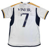 Autographed/Signed Vini Vinicius Jr. Real Madrid White Soccer Jersey Beckett BAS COA