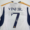 Autographed/Signed Vini Vinicius Jr. Real Madrid White Soccer Jersey Beckett BAS COA