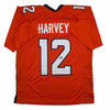 Autographed/Signed R.J RJ Harvey Denver Orange Football Jersey JSA COA by Hall of Fame Sports Memorabilia