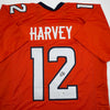Autographed/Signed R.J RJ Harvey Denver Orange Football Jersey JSA COA by Hall of Fame Sports Memorabilia