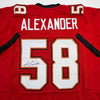 Autographed/Signed Kwon Alexander Tampa Bay Red Football Jersey JSA COA by Hall of Fame Sports Memorabilia