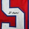 Autographed/Signed Greg Rousseau Buffalo Red Football Jersey JSA COA by Hall of Fame Sports Memorabilia