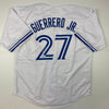 Autographed/Signed Vladimir Vlad Guerrero Jr. Toronto White Baseball Jersey JSA COA