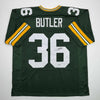 Autographed/Signed Leroy Butler Green Bay Green Football Jersey Beckett BAS COA by Hall of Fame Sports Memorabilia