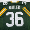 Autographed/Signed Leroy Butler Green Bay Green Football Jersey Beckett BAS COA by Hall of Fame Sports Memorabilia