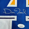 Autographed/Signed Dan Issel Denver White Retro Rainbow Basketball Jersey JSA COA