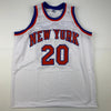 Autographed/Signed Allan Houston New York White Basketball Jersey PSA/DNA COA by Hall of Fame Sports Memorabilia