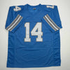 Autographed/Signed Amon-Ra St. Brown Detroit Current Blue Football Jersey Beckett BAS COA by Hall of Fame Sports Memorabilia