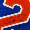 Autographed/Signed Allan Houston New York Blue Basketball Jersey PSA/DNA COA
