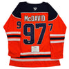 Autographed/Signed Connor McDavid Edmonton Oilers Authentic Orange Hockey Jersey Fanatics COA
