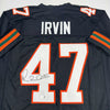 Autographed/Signed Michael Irvin Miami Black College Football Jersey Beckett BAS COA