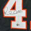Framed Autographed/Signed Michael Irvin 35x39 Miami Black College Football Jersey Beckett BAS COA