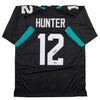 Autographed/Signed Travis Hunter Jacksonville Black Football Jersey Beckett BAS COA by Hall of Fame Sports Memorabilia